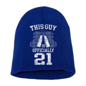 This Guy Is Ly 21 21st Birthday Party Celebrate Gift Short Acrylic Beanie