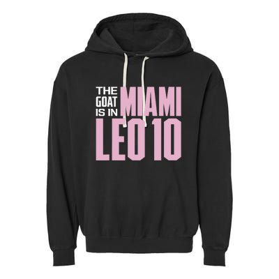 The GOAT Is In Miami Leo 10 Garment-Dyed Fleece Hoodie