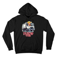 This Garbage Is Voting Trump Funny Garbage Truck Trump 2024 Hoodie