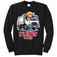 This Garbage Is Voting Trump Funny Garbage Truck Trump 2024 Sweatshirt