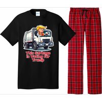 This Garbage Is Voting Trump Funny Garbage Truck Trump 2024 Pajama Set