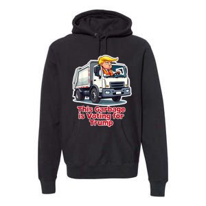 This Garbage Is Voting Trump Funny Garbage Truck Trump 2024 Premium Hoodie