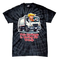 This Garbage Is Voting Trump Funny Garbage Truck Trump 2024 Tie-Dye T-Shirt