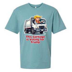 This Garbage Is Voting Trump Funny Garbage Truck Trump 2024 Sueded Cloud Jersey T-Shirt