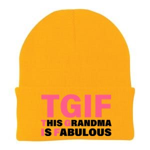 TGIF This Grandma Is Fabulous Knit Cap Winter Beanie