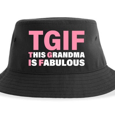 TGIF This Grandma Is Fabulous Sustainable Bucket Hat