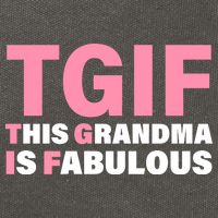 TGIF This Grandma Is Fabulous Cotton Canvas Backpack
