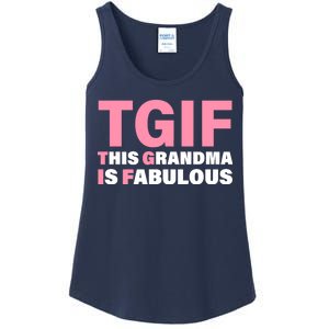 TGIF This Grandma Is Fabulous Ladies Essential Tank