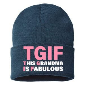 TGIF This Grandma Is Fabulous Sustainable Knit Beanie