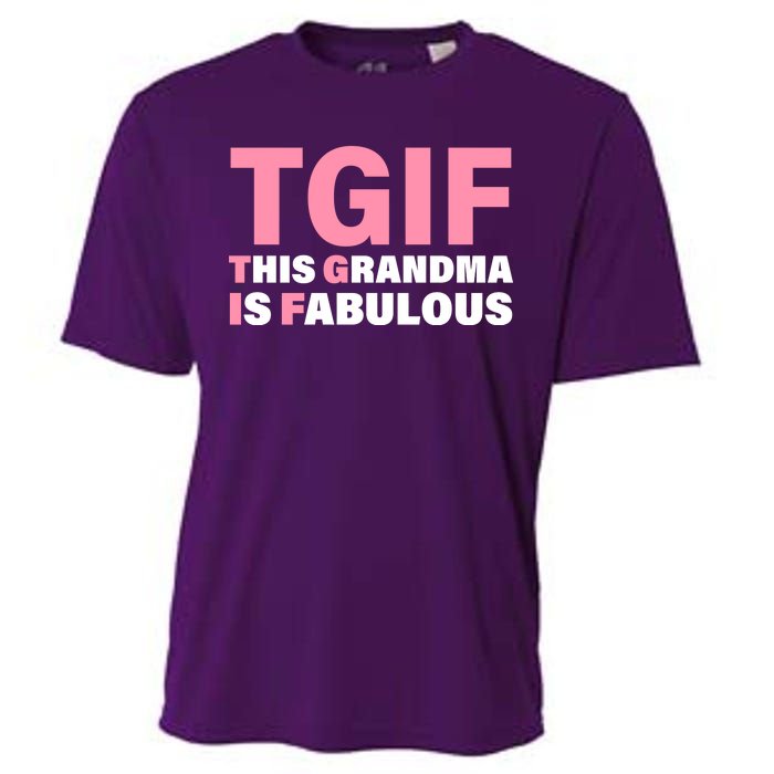 TGIF This Grandma Is Fabulous Cooling Performance Crew T-Shirt