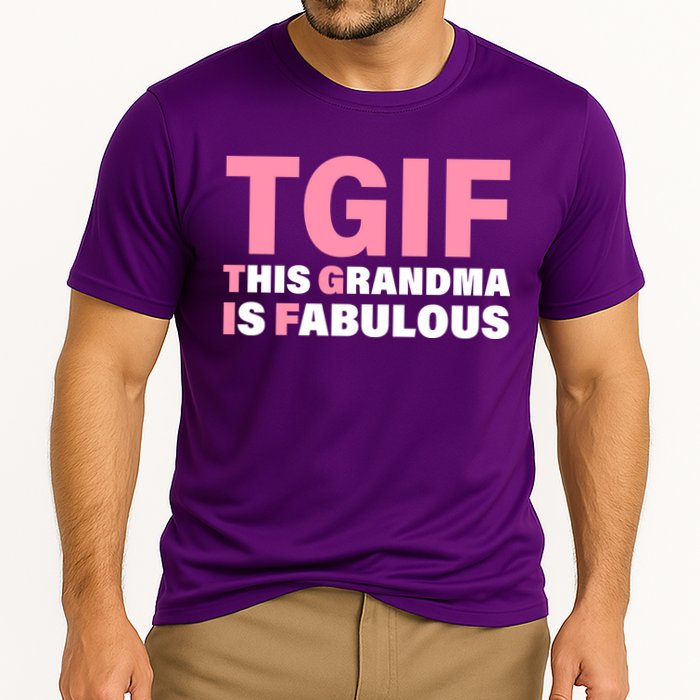 TGIF This Grandma Is Fabulous Cooling Performance Crew T-Shirt