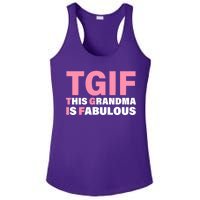 TGIF This Grandma Is Fabulous Ladies PosiCharge Competitor Racerback Tank