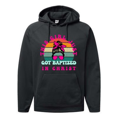 This Girl Just Got Baptized For Baptism Performance Fleece Hoodie