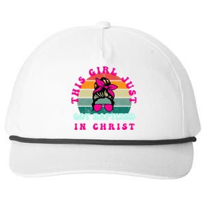 This Girl Just Got Baptized For Baptism Snapback Five-Panel Rope Hat