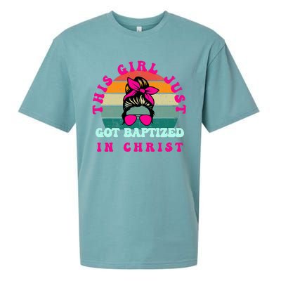 This Girl Just Got Baptized For Baptism Sueded Cloud Jersey T-Shirt