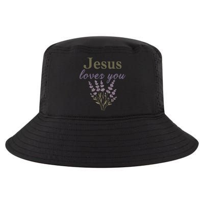 Teen Girl Jesus Loves You Christian Faith Godsister Mom Cool Comfort Performance Bucket Hat