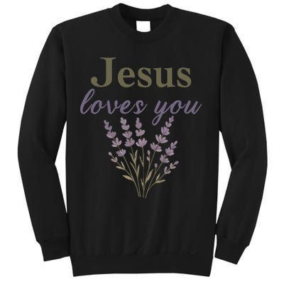 Teen Girl Jesus Loves You Christian Faith Godsister Mom Sweatshirt