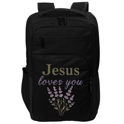 Teen Girl Jesus Loves You Christian Faith Godsister Mom Impact Tech Backpack