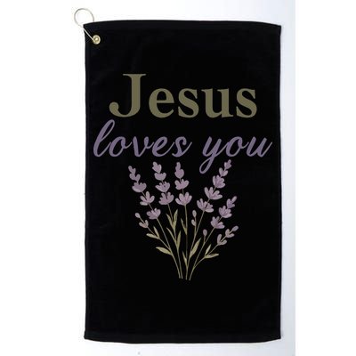 Teen Girl Jesus Loves You Christian Faith Godsister Mom Golf Towel
