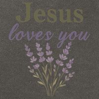 Teen Girl Jesus Loves You Christian Faith Godsister Mom Cotton Canvas Backpack