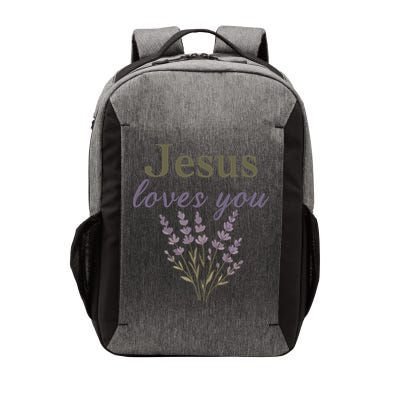 Teen Girl Jesus Loves You Christian Faith Godsister Mom Vector Backpack