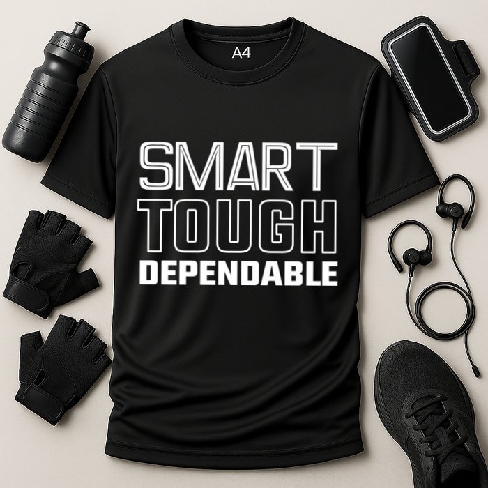 Talkin Giants Joe Schoen Smart Tough Dependable Performance Shirt