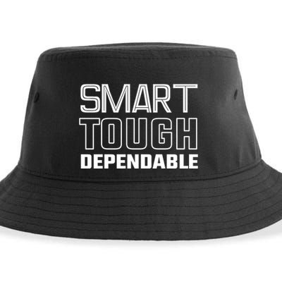 Talkin Giants Joe Schoen Smart Tough Dependable Sustainable Bucket Hat