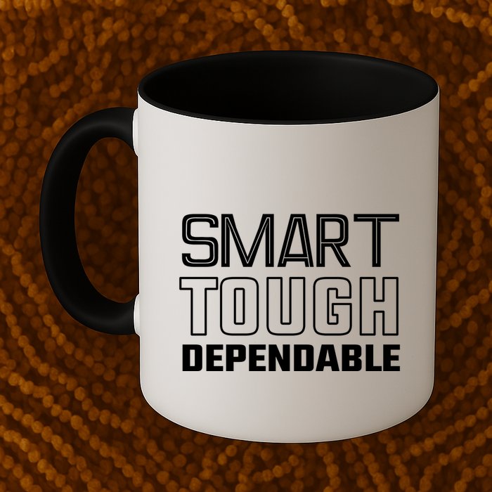 Talkin Giants Joe Schoen Smart Tough Dependable Mug