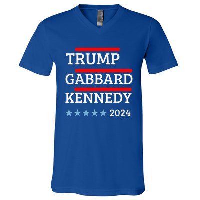 Trump Gabbard Kennedy 2024 Election V-Neck T-Shirt