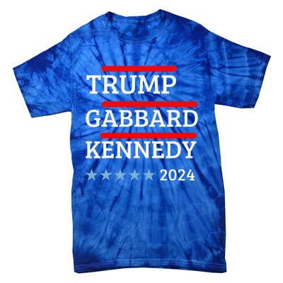 Trump Gabbard Kennedy 2024 Election Tie-Dye T-Shirt