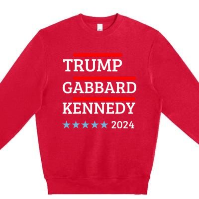 Trump Gabbard Kennedy 2024 Election Premium Crewneck Sweatshirt