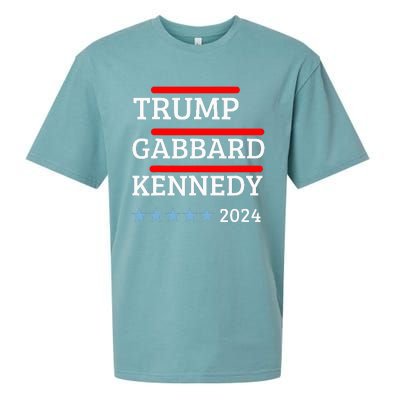 Trump Gabbard Kennedy 2024 Election Sueded Cloud Jersey T-Shirt