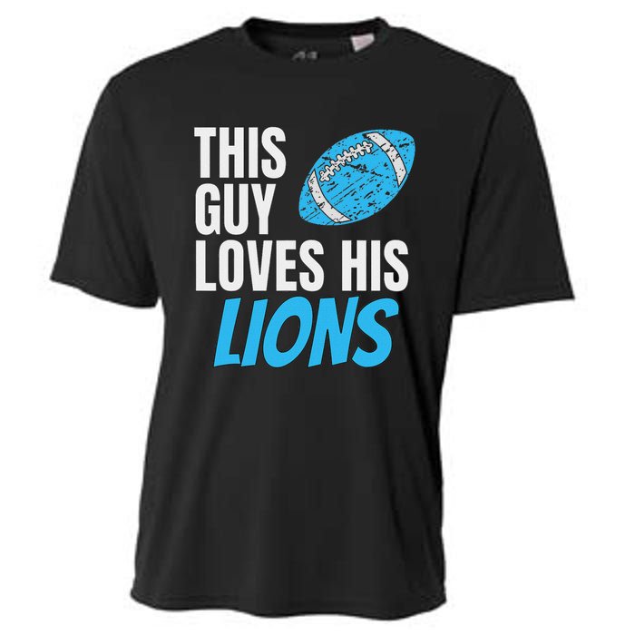 This Guy Loves His Lions Cooling Performance Crew T-Shirt