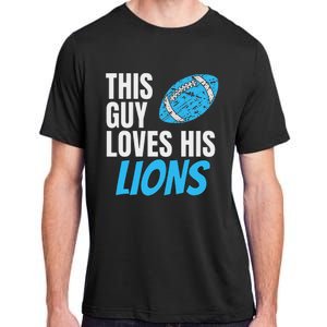 This Guy Loves His Lions Adult ChromaSoft Performance T-Shirt