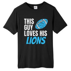 This Guy Loves His Lions Tall Fusion ChromaSoft Performance T-Shirt