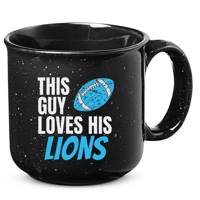 This Guy Loves His Lions 15oz Campfire Ceramic Mug