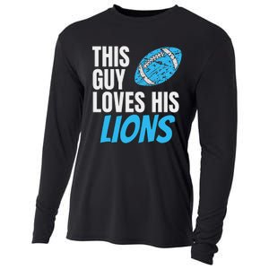 This Guy Loves His Lions Cooling Performance Long Sleeve Crew