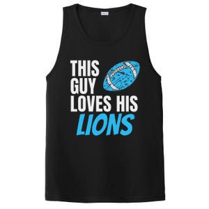 This Guy Loves His Lions PosiCharge Competitor Tank