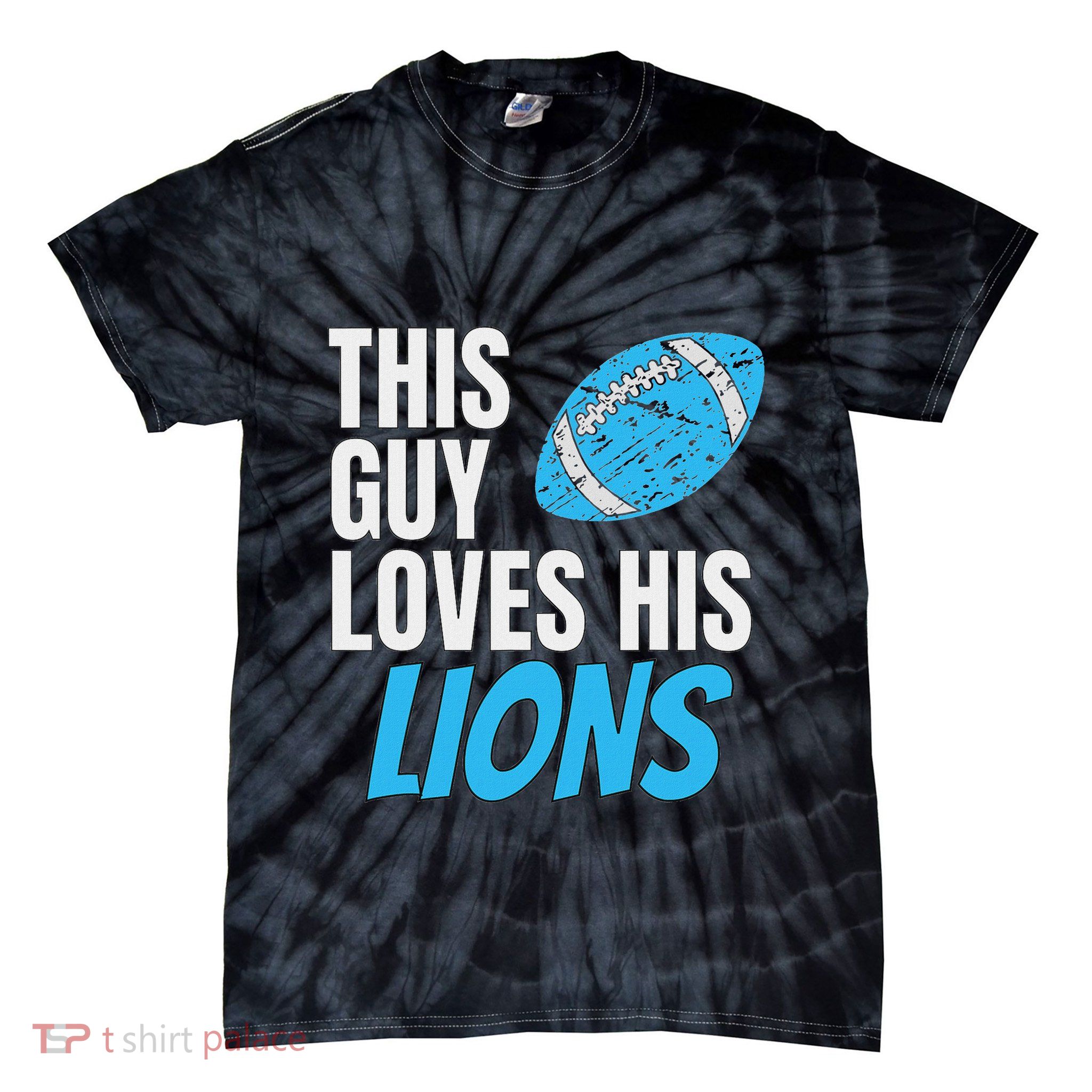 This Guy Loves His Lions Tie-Dye T-Shirt