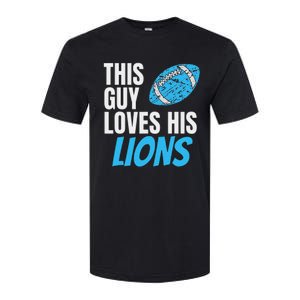 This Guy Loves His Lions Softstyle CVC T-Shirt