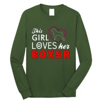 This Girl Loves Her Boxer Funny Dog Long Sleeve Shirt