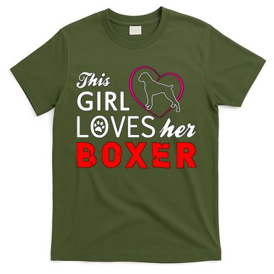 This Girl Loves Her Boxer Funny Dog T-Shirt