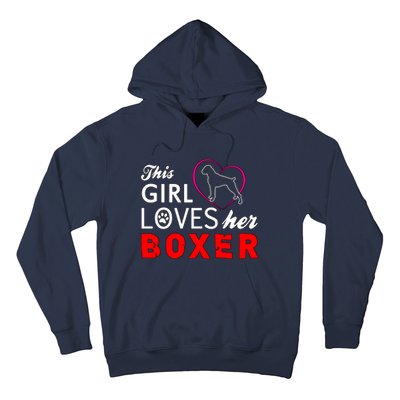 This Girl Loves Her Boxer Funny Dog Hoodie