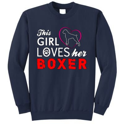 This Girl Loves Her Boxer Funny Dog Sweatshirt