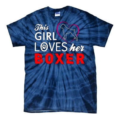 This Girl Loves Her Boxer Funny Dog Tie-Dye T-Shirt