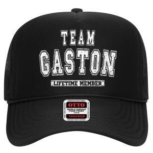 Team Gaston Lifetime Member Family Last Name High Crown Mesh Back Trucker Hat