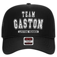 Team Gaston Lifetime Member Family Last Name High Crown Mesh Back Trucker Hat