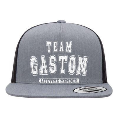 Team Gaston Lifetime Member Family Last Name Flat Bill Trucker Hat