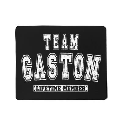 Team Gaston Lifetime Member Family Last Name Mousepad