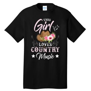 This Girl Loves Country Music Tall T-Shirt